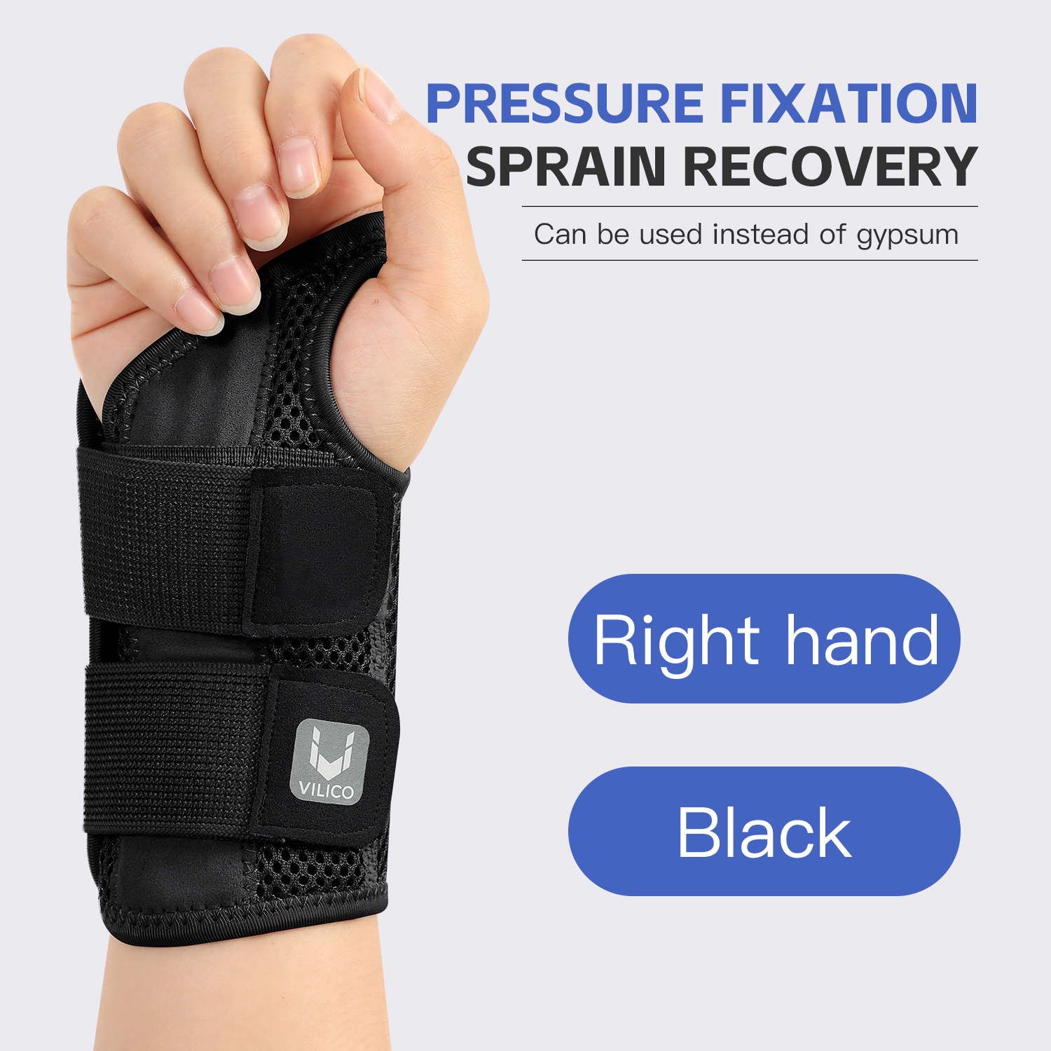 1PC Flexibele Spalk Pols Duim Brace voor Tendinitis Artritis Ademend Duim Protector Guard Past Rechter- en Linkerhand: L/xl / Donkergrijs