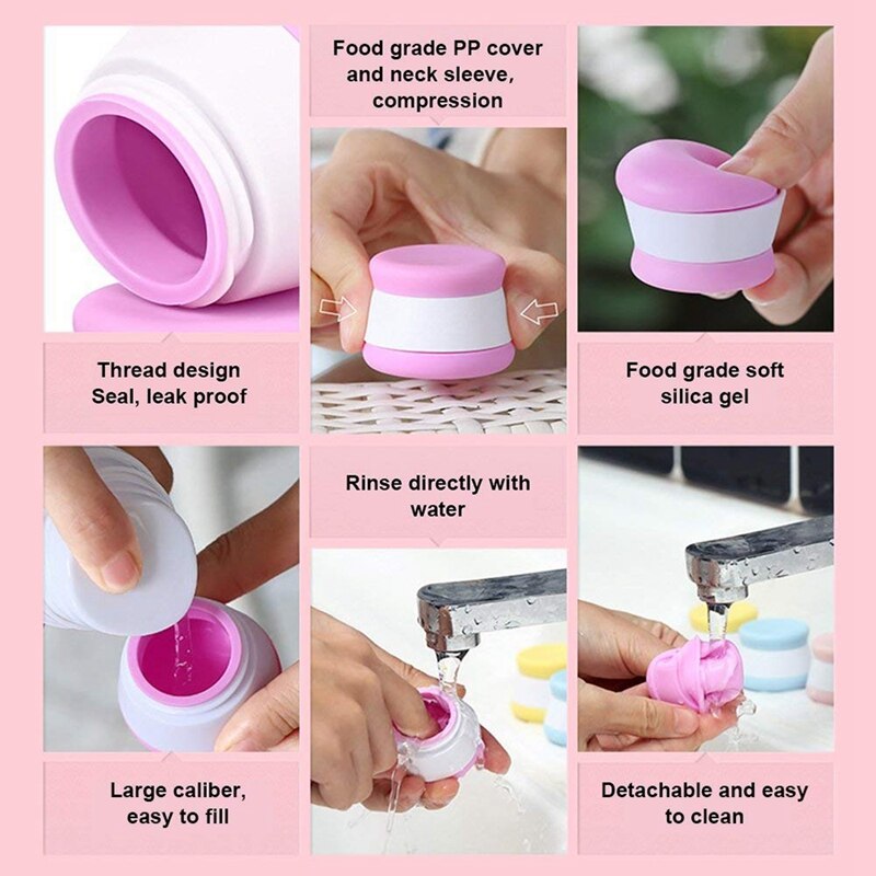 Portable Travel Bottle Container, Leakage-proof 20ml Travel Cosmetics Accessories Bottle, Perfect Choice for Short-term Travel