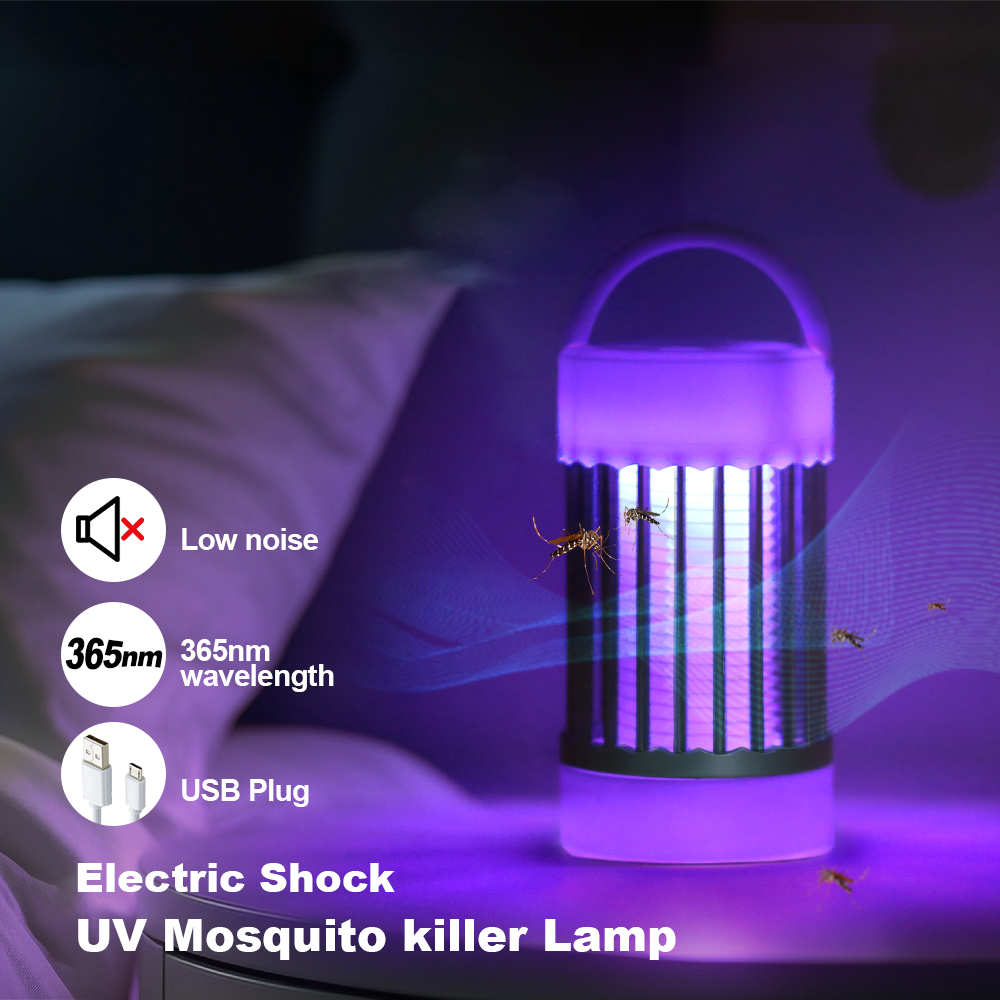 Elektrische Schok Muggen Killer Lamp UV Licht USB Anti Muggenval Voor Slaapkamer Outdoor Camping Gebruik Doodt Motten Wespen Muggen