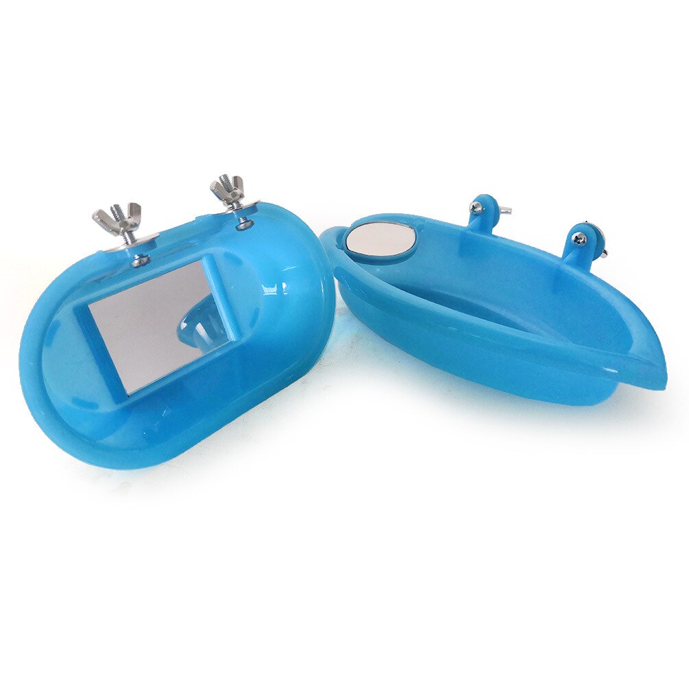 Bañera para loros con espejo, caja de ducha para baño de pájaros, espejo para periquitos, peonías, juguetes para mascotas, cuidado de aves, jaula para mascotas pequeñas, accesorios