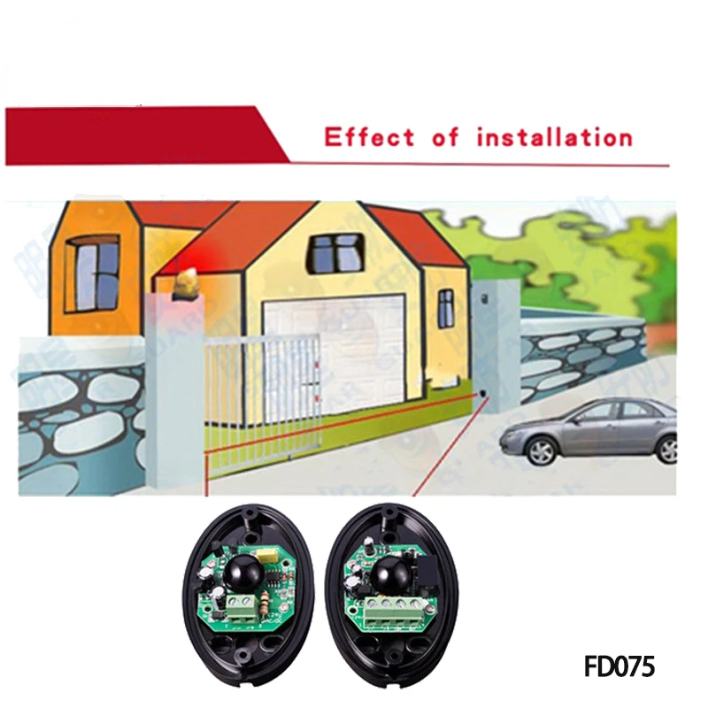 Sensor infravermelho para porta de garagem, feixe de segurança, detector fotoelétrico DOORHAN DITEC ATA, detector fotoelétrico de porta