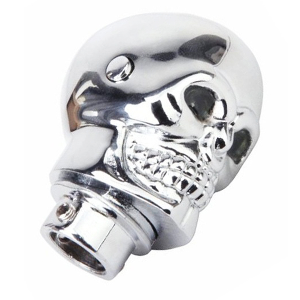 Trend Personality Novel Car Gear Shift Knob Skull LED Blue/Red Light Shift Knob Aluminum Alloy Shifting Lever