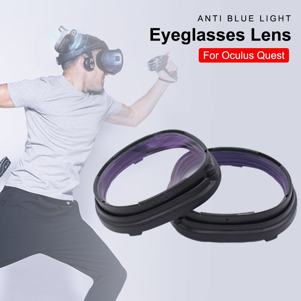 Anti Blauw Licht Magnetische Brillen Lens Met Frame Bescherming Accessoires Voor Oculus Quest Vr Headset Verlichten Vermoeidheid