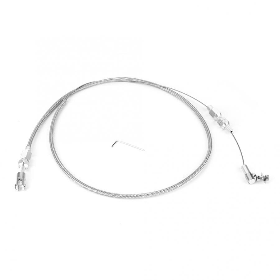 36in Throttle Cable Universal Replacement Fits for CHEVY / FORD 350 302 SBC Throttle Cable: Stainless Steel