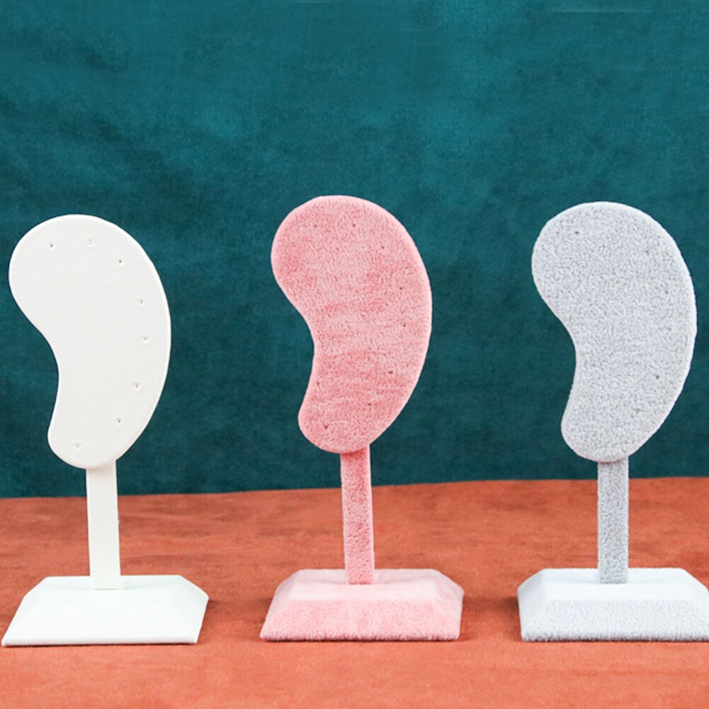 Øreringeholder hylde øre stil sjove øreringe stud opbevaringsstativ smykker butik display stand t-bar