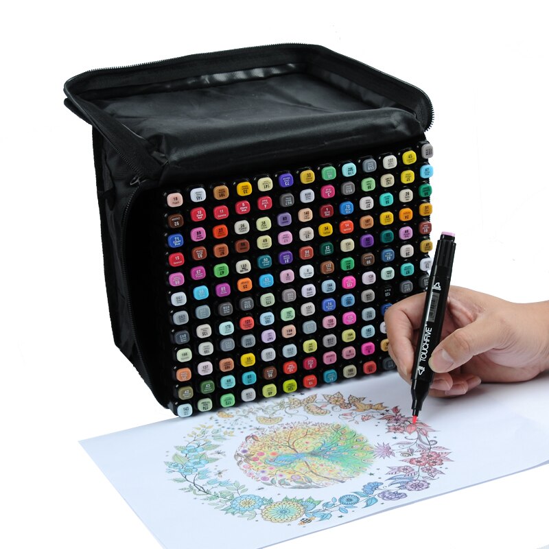 TOUCHFIVE 30/40/60/80 Farben Kunst Marker Alkohol Basierend Marker Zeichnung Kuli-einstellen Manga Dual geleitet kunst Skizze Marker Stifte