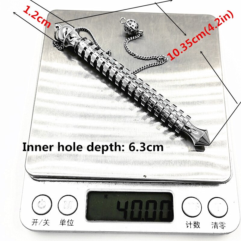 Metalen Charm Pendulum Voor Wichelroedelopen Waarzeggerij Reiki Healing Spirituele Wicca Vrouwen Mannen Amulet Schroef Vorm Pendule Radiestesia