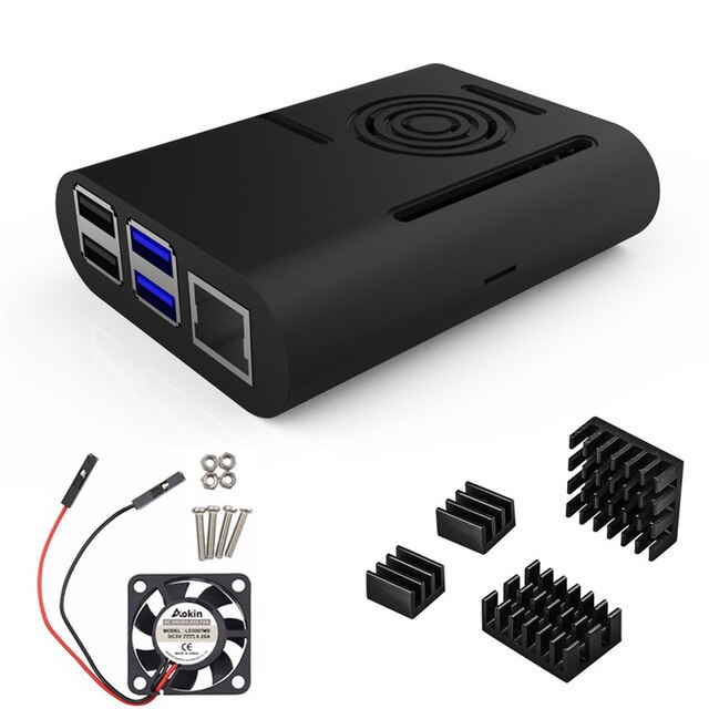 Aokin raspberry  pi 4 fodral, raspberry  pi 3 b plus fodral som är kompatibelt med raspberry  pi 2b, pi 3b
