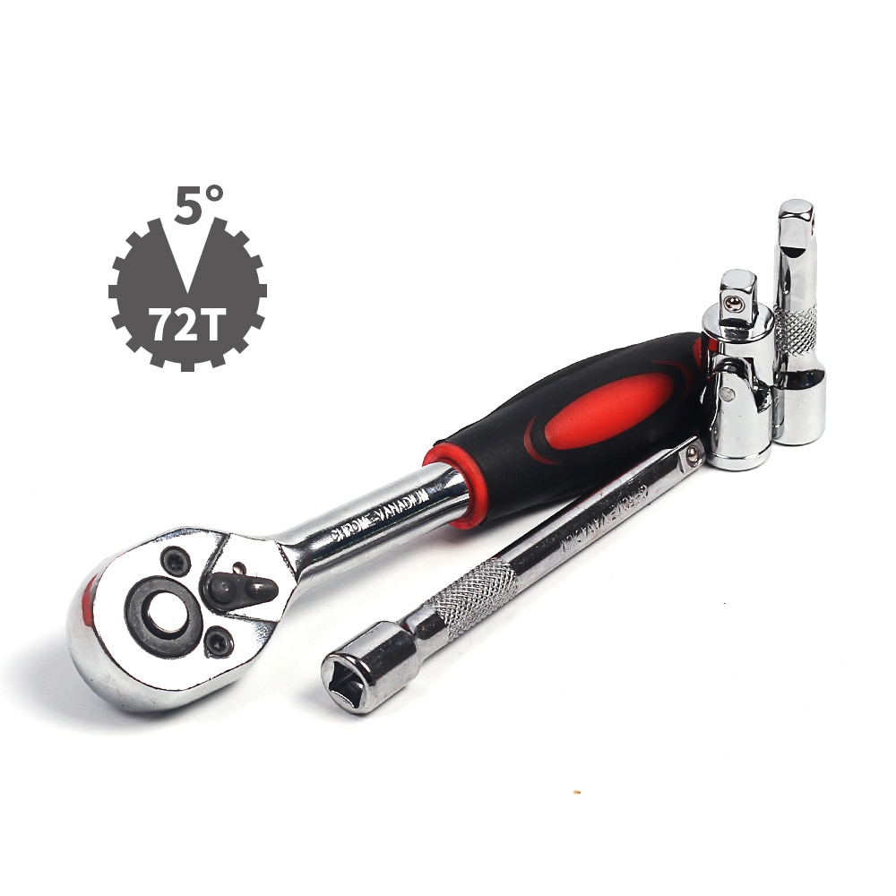 HILDA 46 pcs Car Repair Tool Sets Combination Tool Wrench Set Batch Head Ratchet Pawl Socket Spanner Screwdriver socket set