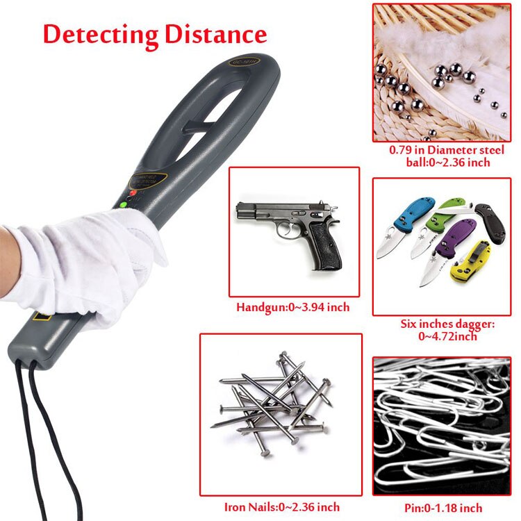 GC101H Portable Hand Held Metal Detector Body Scanner Security Equipment Industrial Metal Detector