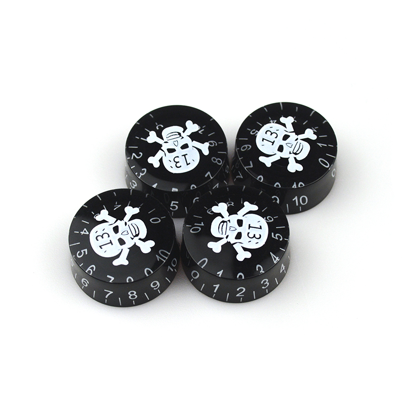 4 PCS Round Guitar Knobs Speed Volume Tone Control Knobs Rotary Knobs for Electric Guitar Parts Replacement: Navy Blue