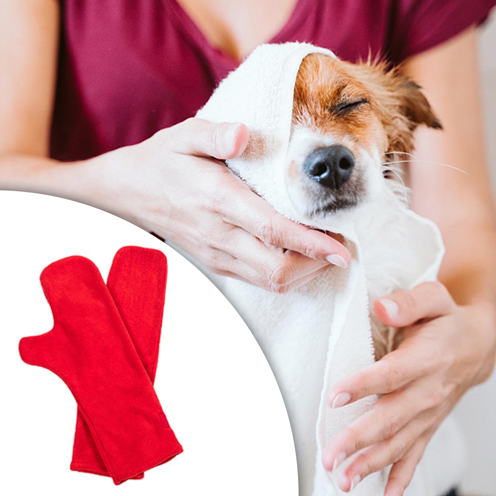 1 paio di asciugamani per animali domestici asciugamano super assorbente asciugamano da bagno ad asciugatura rapida asciugamano per animali domestici riutilizzabile morbido per canna piede zampa pulizia cucciolo di pioggia: Rosso