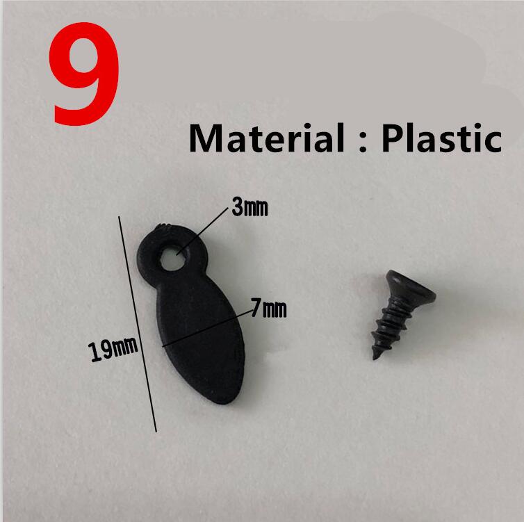 50pc sorte klar metal plastik fotoramme spejl bagplade drejeknap roterende låseknapper til fastgørelse af brad billedramme tilbehør: 9