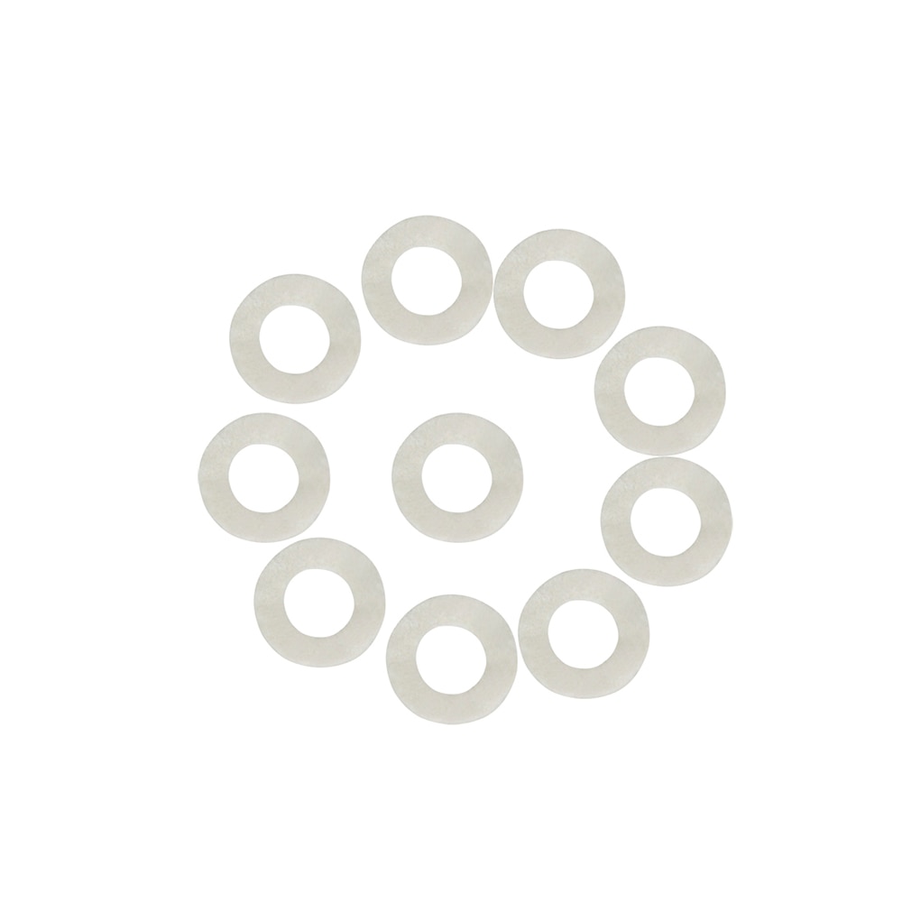 10 pièces Trompette Feutre Rondelles Trombone Cornet Coton Tige Rondelles Instrument à Vent Accessoires Blanc