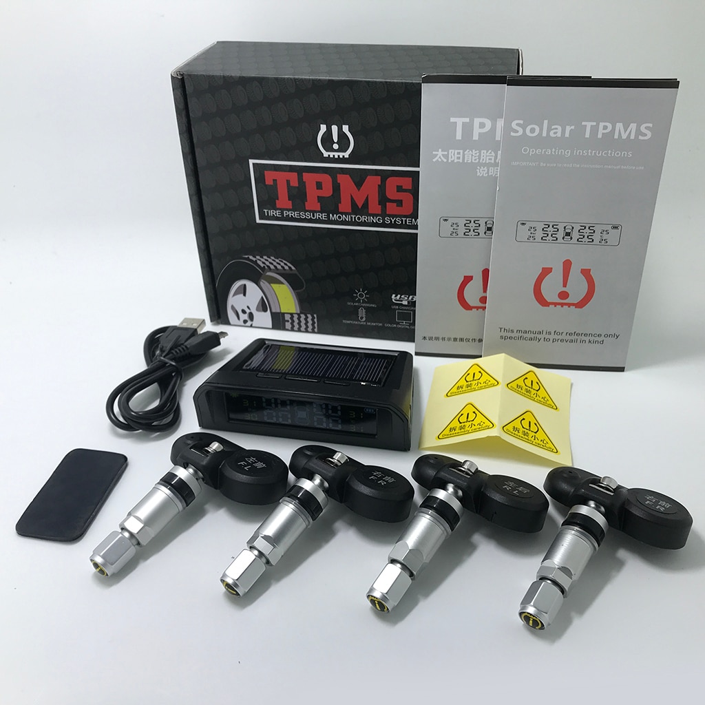 Auto LED Display TPMS Tire Pressure Monitoring System mit 4 Internen Sensoren