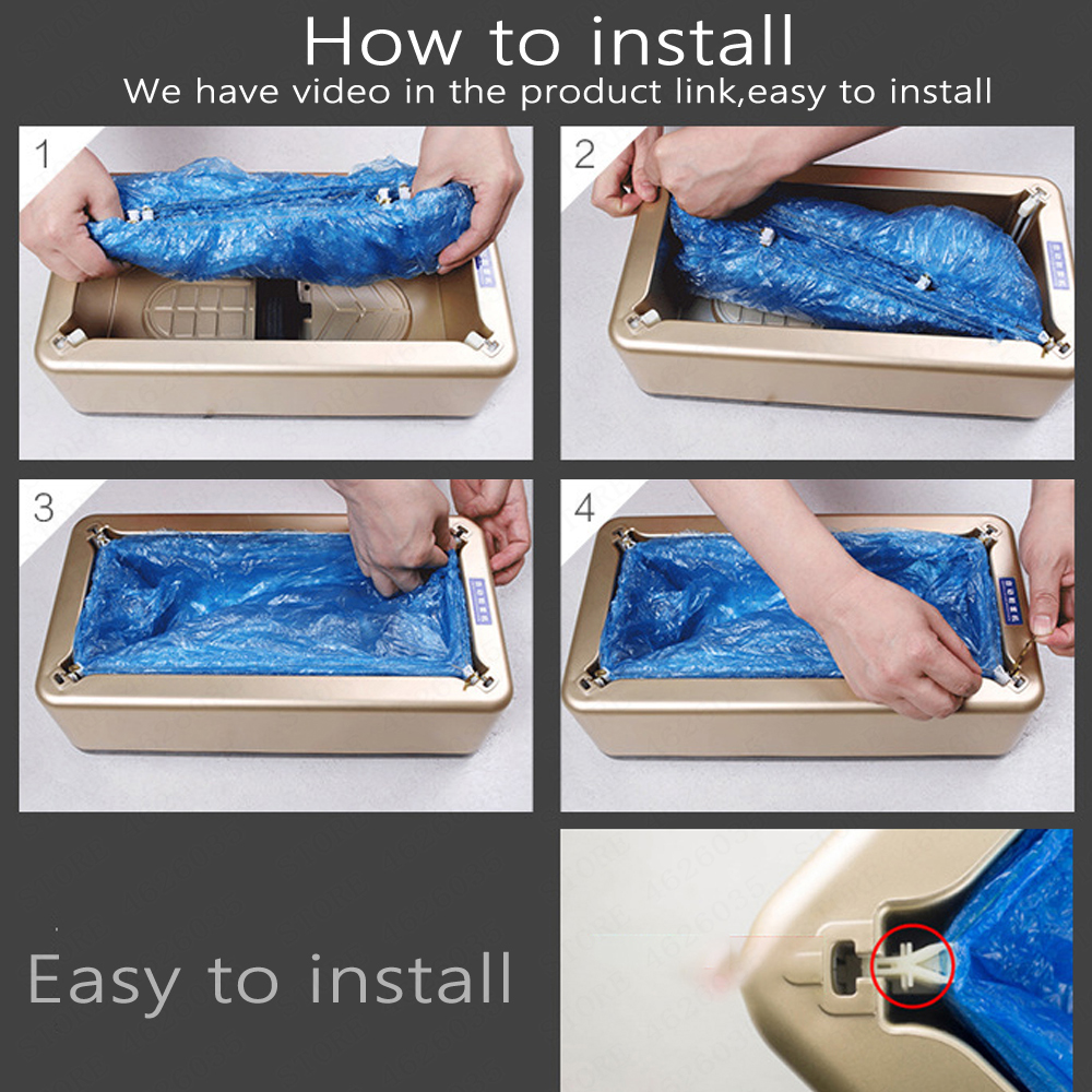 Automatic Shoe Cover Machine Intelligent Shoe Sleeve Tool Disposable Foot Cover Machine Shoe Film Device with shoe cover