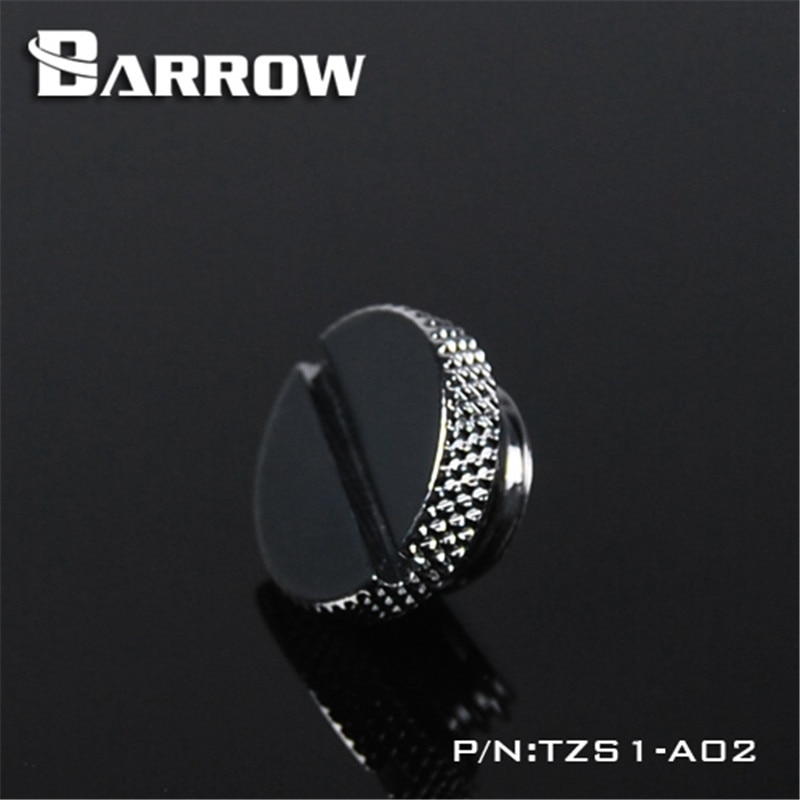 6PCS Barrow G1/4" Stop Plug Fitting - With Coin Slot For Water Cooling Transparent Black,Silver,White,Gold YKLZS1-T01 TZS1-A02