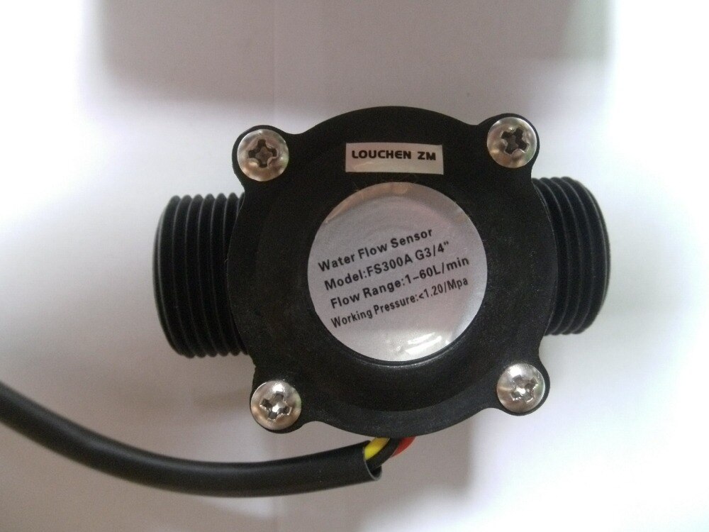 3/4" Water Flow Control LCD Meter + Flow Sensor + Solenoid Valve