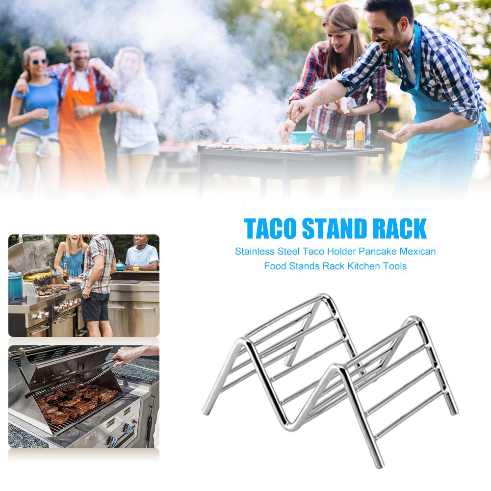 Wave Shape Hard Rack Stand Stainless Steel Taco St... – Vicedeal