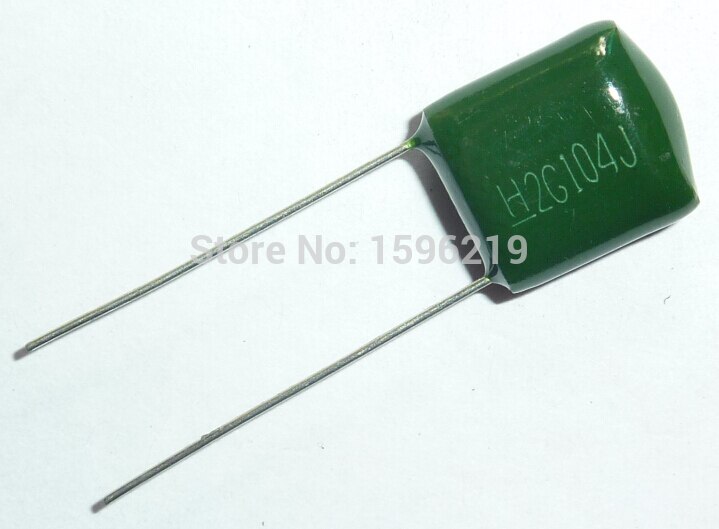 10 pièces Mylar Film Condensateur 400V 2G104J 0.1uF 100nF 2G104 5% condensateur à Film Polyester