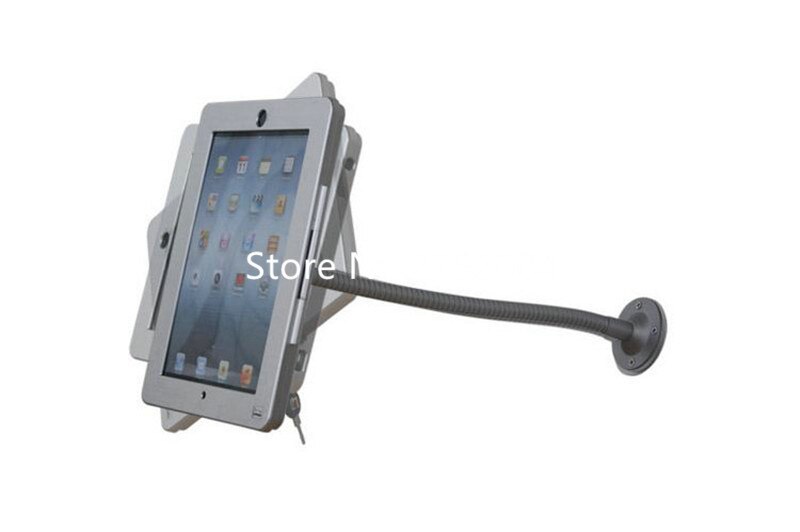 for iPad 2/3/4 /air/pro 9.7" table gooseneck lock mount display on restaurant / security desktop holder mounting on shop