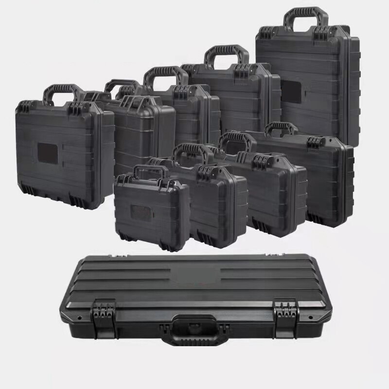 Veiligheid Instrument Gereedschapskist Beschermende Waterdichte Shockproof Toolbox Verzegelde Tool Case Slagvast Koffer Met Spons