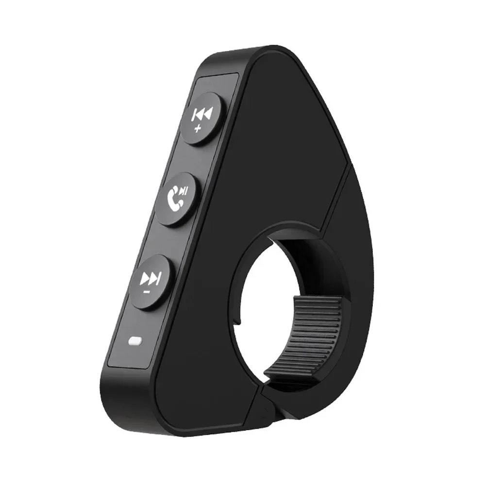 Wireless Bluetooth Remote Control Media Controller Steering Wheel Remote Control for Helmet Earphone Motorcycle/Bike Handlebar