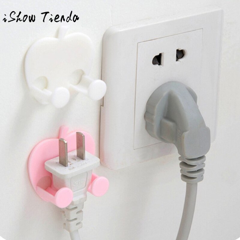 Multifunction Finishing Plug Holder Sticky Hooks kitchen Tools Kitchen Holder Hanger Home Storage Organizer Storage Rack