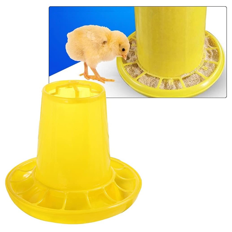 Baby Chicken Feeder for Poultry Plastic Chick Feeder for Multiple Chicks At Once Easy to Clean Highly Practical for Coop