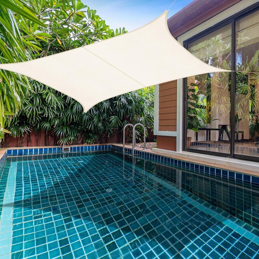 Courtyard Sun Shade Sail Canopy Waterproof Pool Shade Sail Cover
