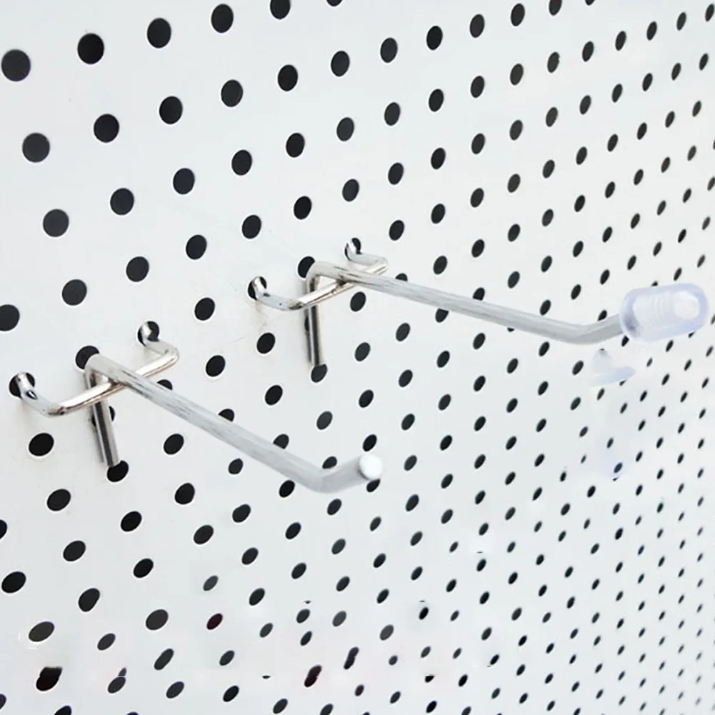 Accesorios para estanterías para el hogar, montaje en pared, herramienta colgante fácil de instalar, ganchos para tablero perforado para taller de garaje, 20 piezas