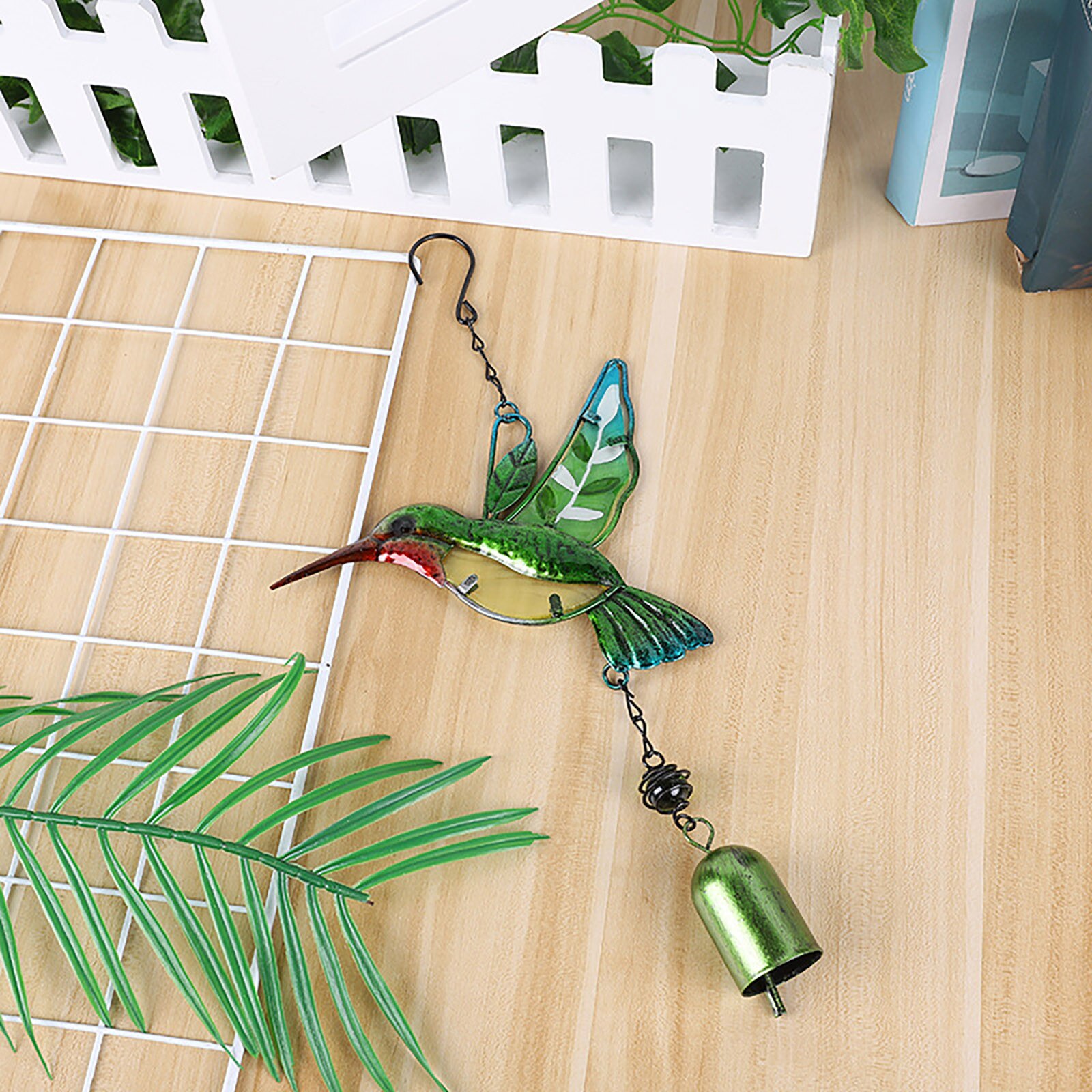 Wind Chimes Aluminum Hanging Ornament Home Outdoor Garden Yard Deco Hummingbird Wind Chime Hangs Pendant for Living room