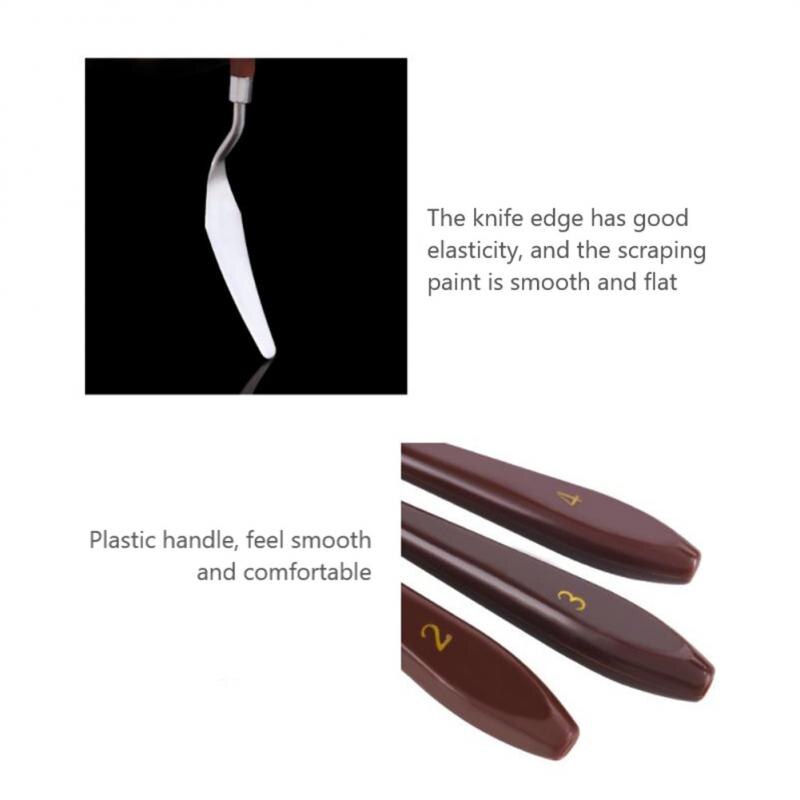 Stainless Steel Oil Painting Knives Artist Crafts Spatula Palette Knife Oil Painting Mixing Knife Scraper Art Tools For