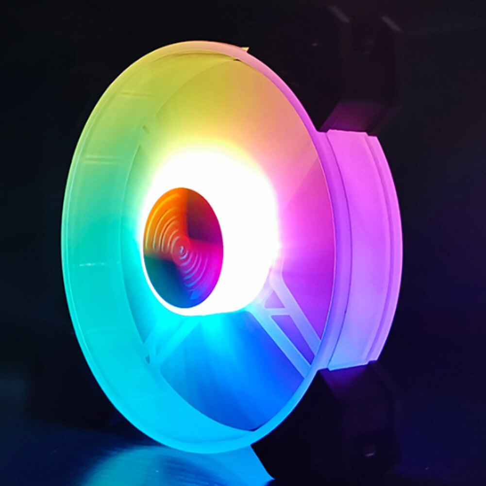 3pcs/set Quiet Home Office Colorful Computer Cooling Fan With Music Rhythm 120mm RC Control RGB PC Adjustable Speed For Desktops