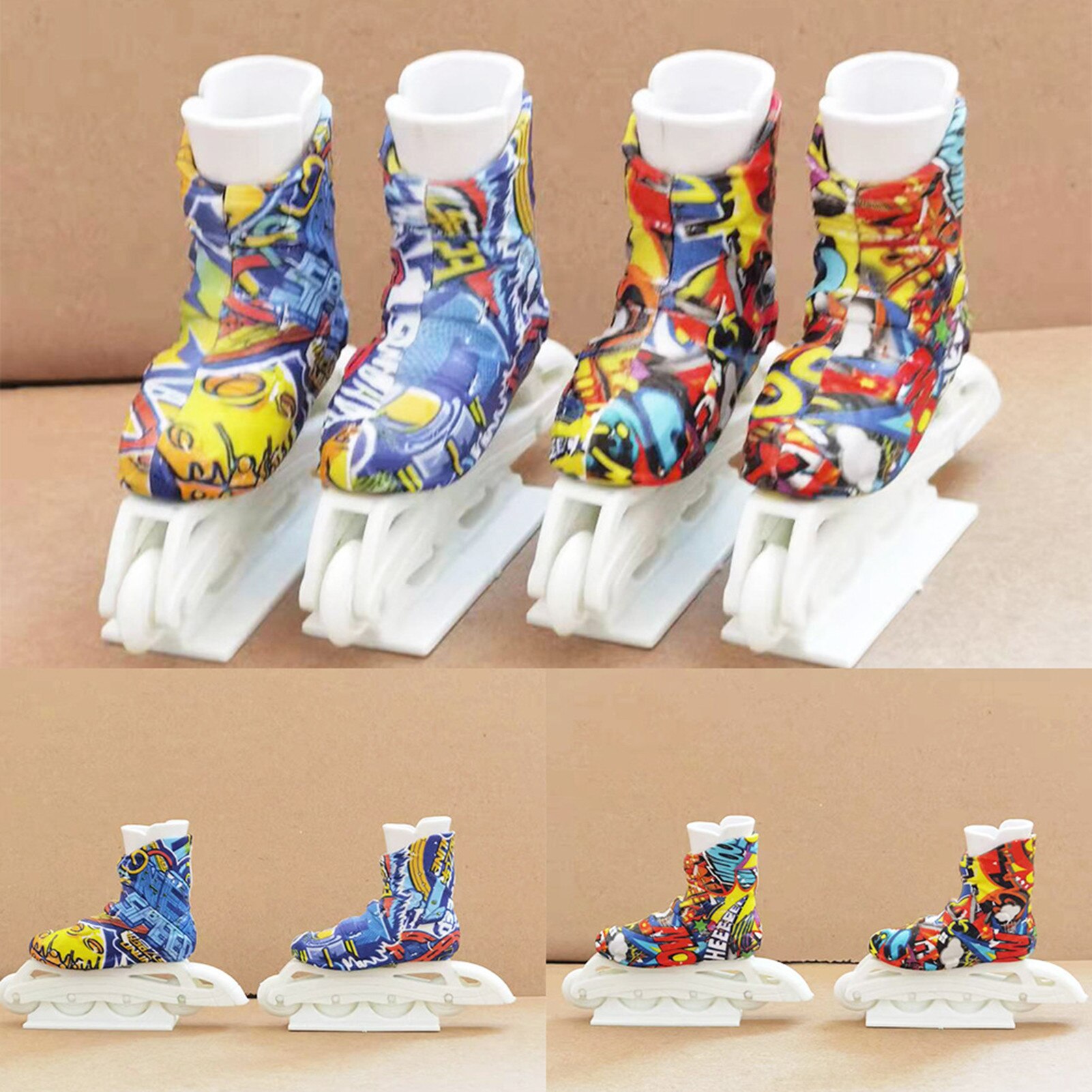 Mini patins à roulettes pour doigts, fabrication de chaussures, porte-clés, Cool