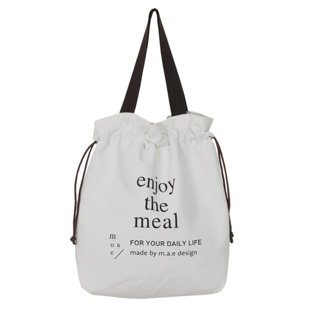 Borsa da pranzo in tela fodera in foglio di alluminio spesso scatola da pranzo borsa termica borsa da Picnic contenitore per la cena borse per la conservazione degli alimenti scolastici: A
