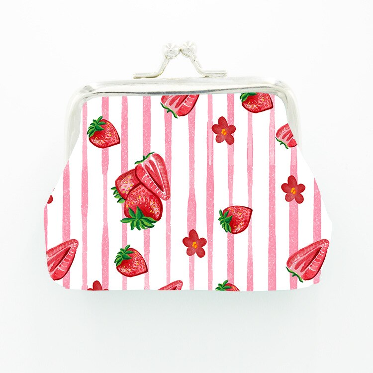1 Stuk Kawaii Ananas Citroen Rose Vruchten Mini Portemonnee Leuke Coin Tassen Kids Portemonnee Vrouwen Portemonnee Kleine Sleutel tas: 5