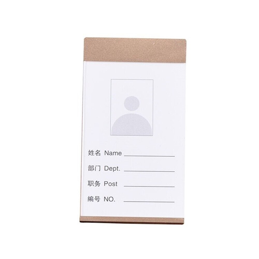 Funda de aluminio para tarjeta de identificación y nombre de empleado, insignia de identificación con cordón para collar, suministros de oficina y escuela, certificado de trabajo de Metal