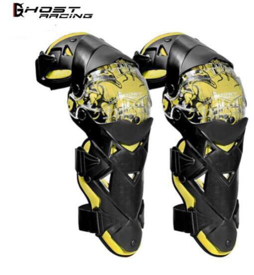 Motorfiets Knee Protector Bescherming Motocross Pads Knie Guard Equipement Rodilleras Moto Kniebeschermers Beschermende kleding Kniebeschermers: GR-HX05-Yellow