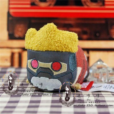 Tsum Marvel Avengers Captain America Spider-Man Hulk Black Panther Screen Veeg Pluche Hanger Speelgoed Voor Kerstcadeaus: Star-Lord