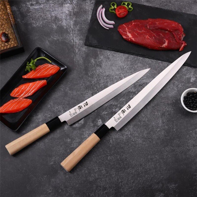 Japanse Sushi Mes Sashimi Sushi Mes 10 Inch Vleesmes Koken Mes Towsun Snijden Sushi Vis Fileren Snijden