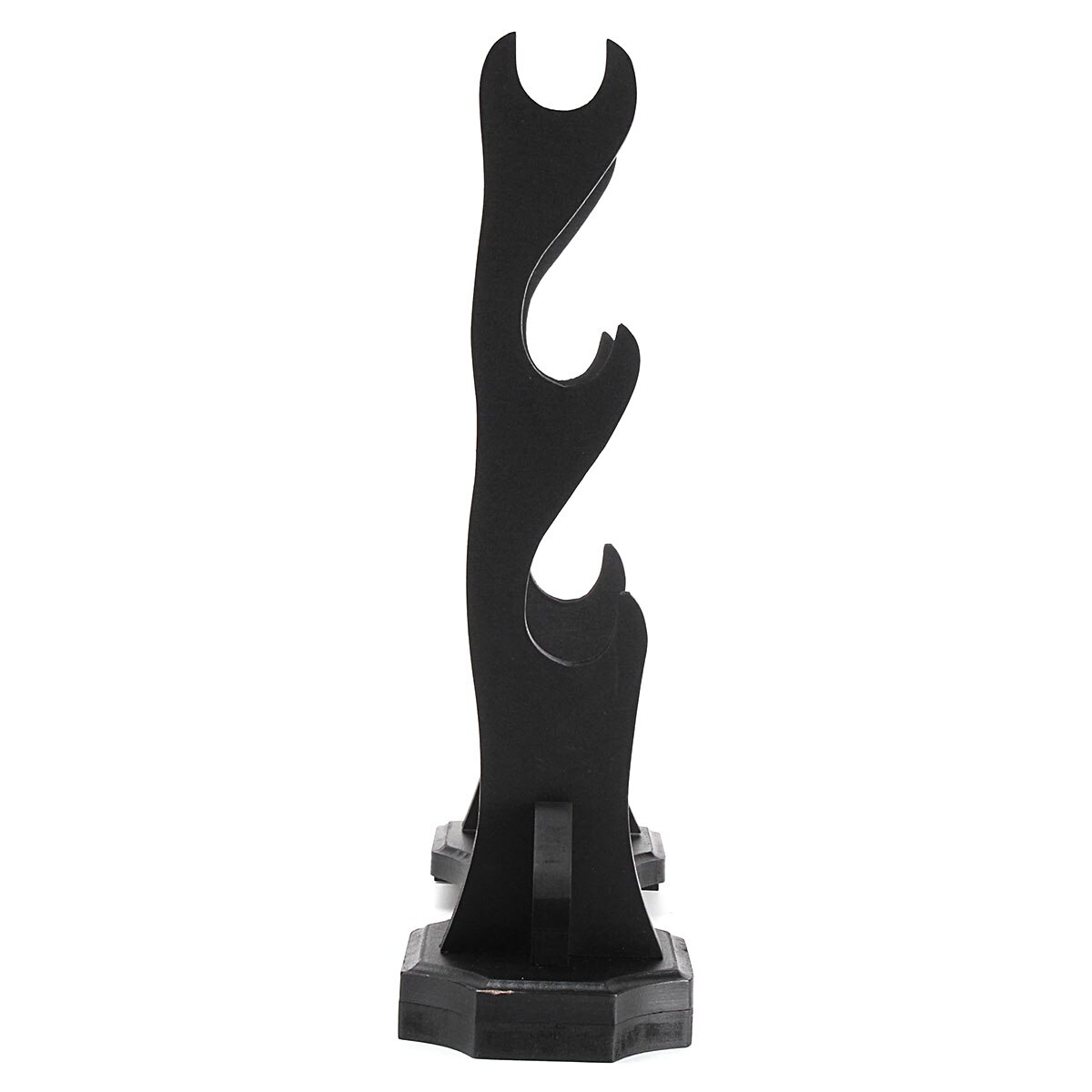 Samurai Sword Holder Black Wood Wall Mount Samurai Sword Katana Holder Stand Hanger Bracket Rack Display 3 Layer Wood Base