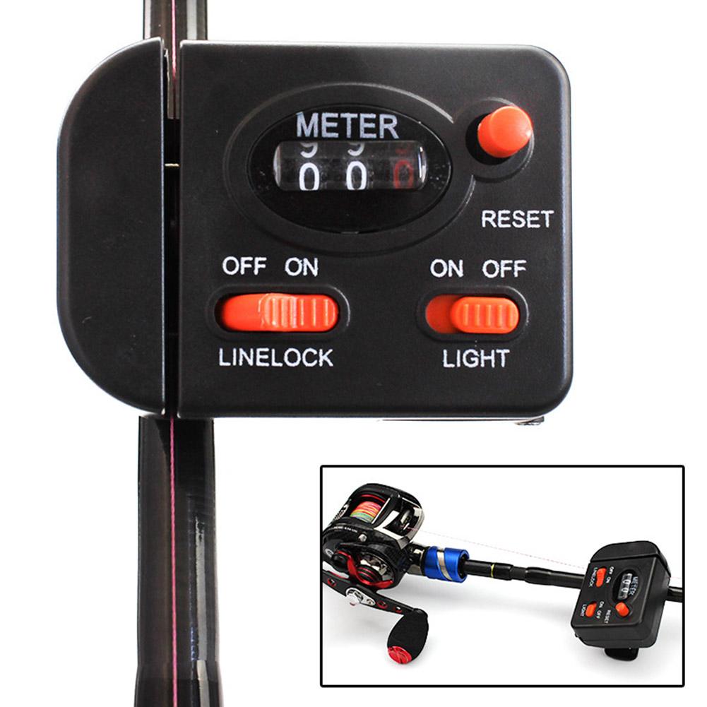 Fishing Line Length Counter Fishing Line Counter Full-featured Equipped With Light Fishing Tackle Tool 1