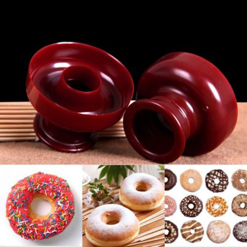 1 Pc Diy Tool Donuts Maker Mold Food Grade Plastic Donuts Maker Cutter Fondant Decor Cake Broed Desserts bakkerij