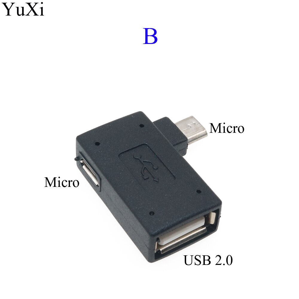 Neuer schwarzer USB 2.0 Typ A auf Mikro USB B männlich weiblich Adapter Stecker Konverter USB 2.0 auf Mikro-USB-Anschluss 90 Grad: verrotten
