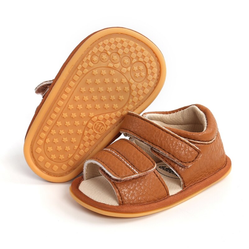 Sandali estivi per bambini pantofole per bambina ragazzo bambini primi camminatori scarpe PU 0-18 mesi 2021: C / 0-6 mesi