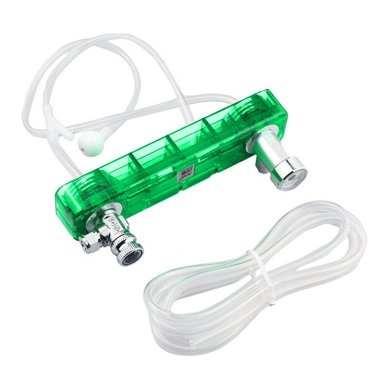 Diy Co2 Diffuser D501 Kit Geplant Aquarium Co2 Diffuser Naald Ventiel Manometer Generator: Green
