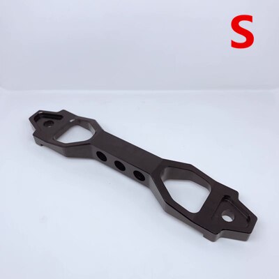 Soporte de sujeción para batería de coche, soporte de sujeción de aluminio negro/azul/rojo: Black S