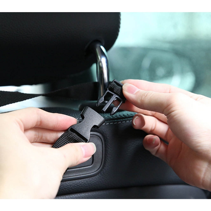 Automobile Trash Bin Multifunctional Litter Garbage Box Organizer Foldable Litter Case Adjustable Elastic Band Buckle R2LC