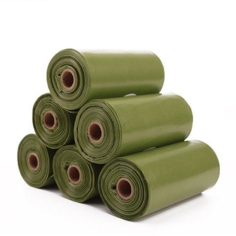 Compostable Dog Poop Bags Cornstarch Earth Friendly Protection Biodegradable Cat Waste Bags